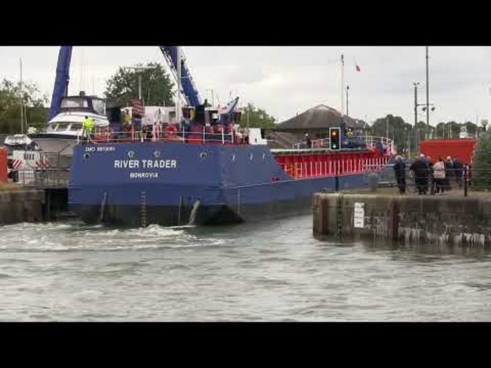 'The River Trader Arrives In Preston Dock - 21st August 2024'