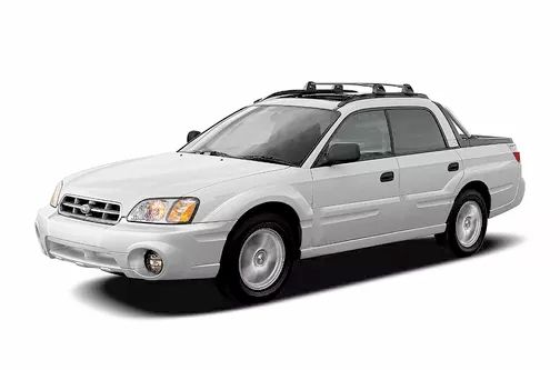 2006 subaru baja in silver from a front 3/4 view
