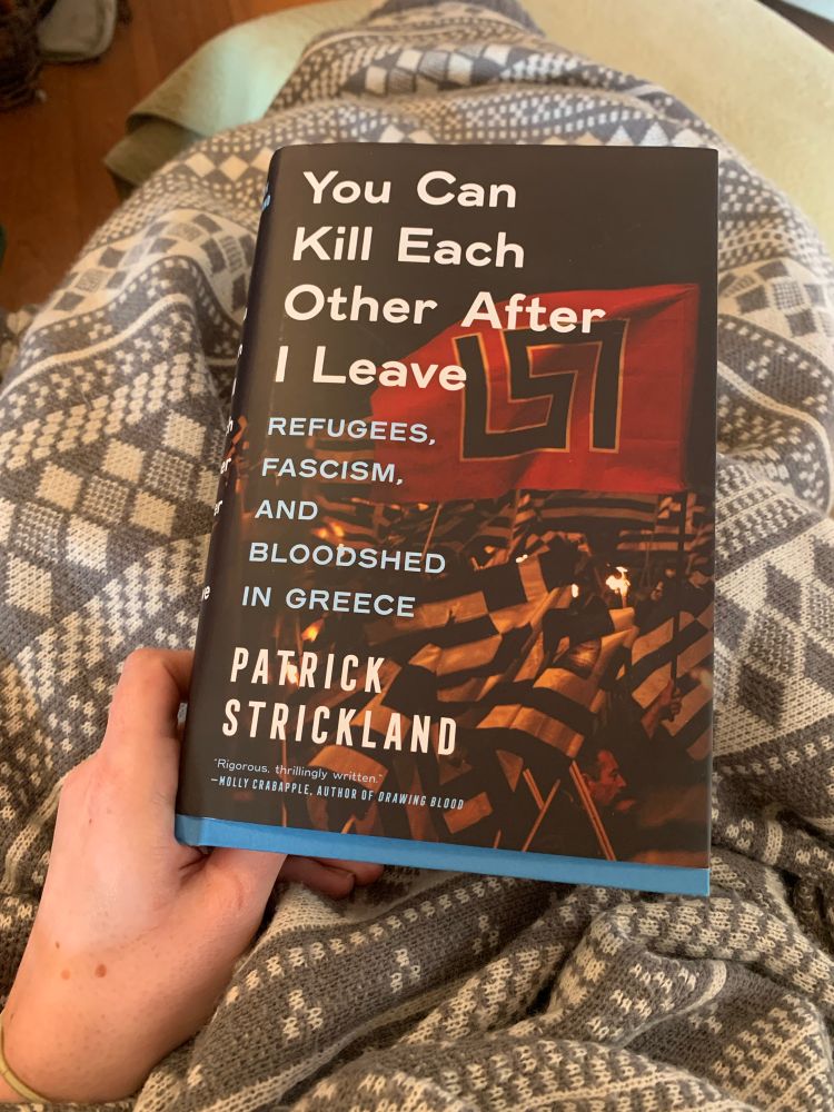 The book “You Can Kill Each Other After I Leave “ by Patrick Strickland