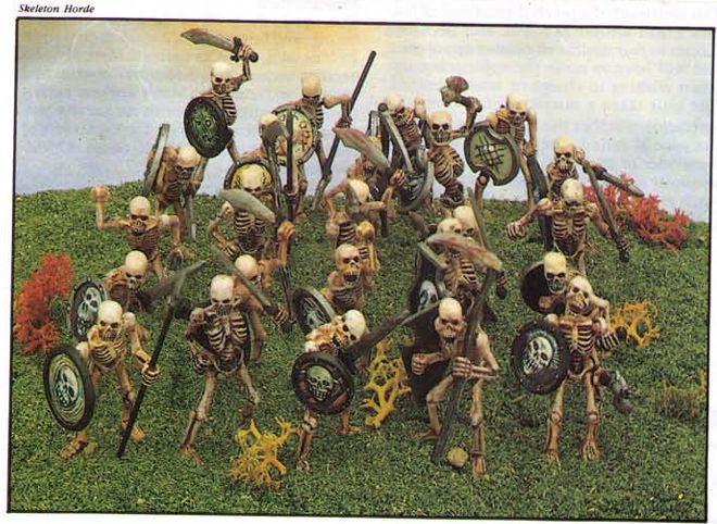 Skeleton Horde from the Warhammer Fantasy Battle 3rd Edition rulebook