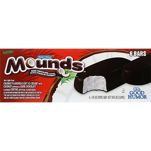 Mounds ice cream bars