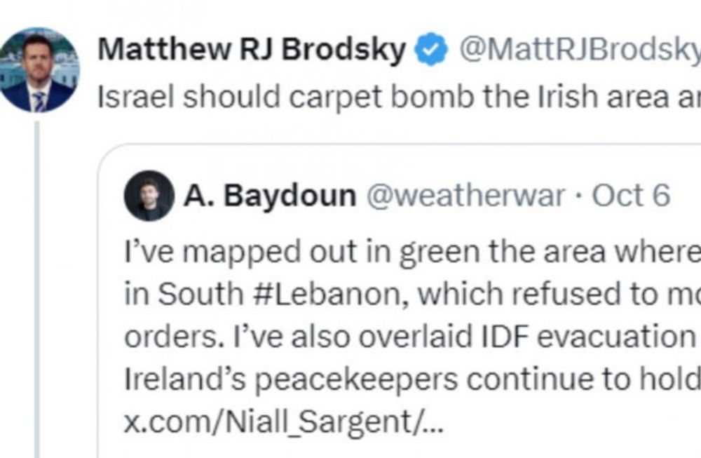 Ex-Trump administration advisor said Israel should 'drop napalm' over Irish peacekeepers in Lebanon