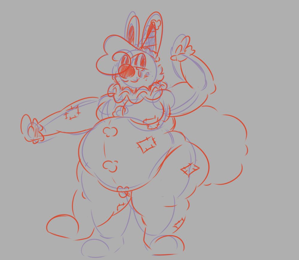 Fete pulling a pose, fatass