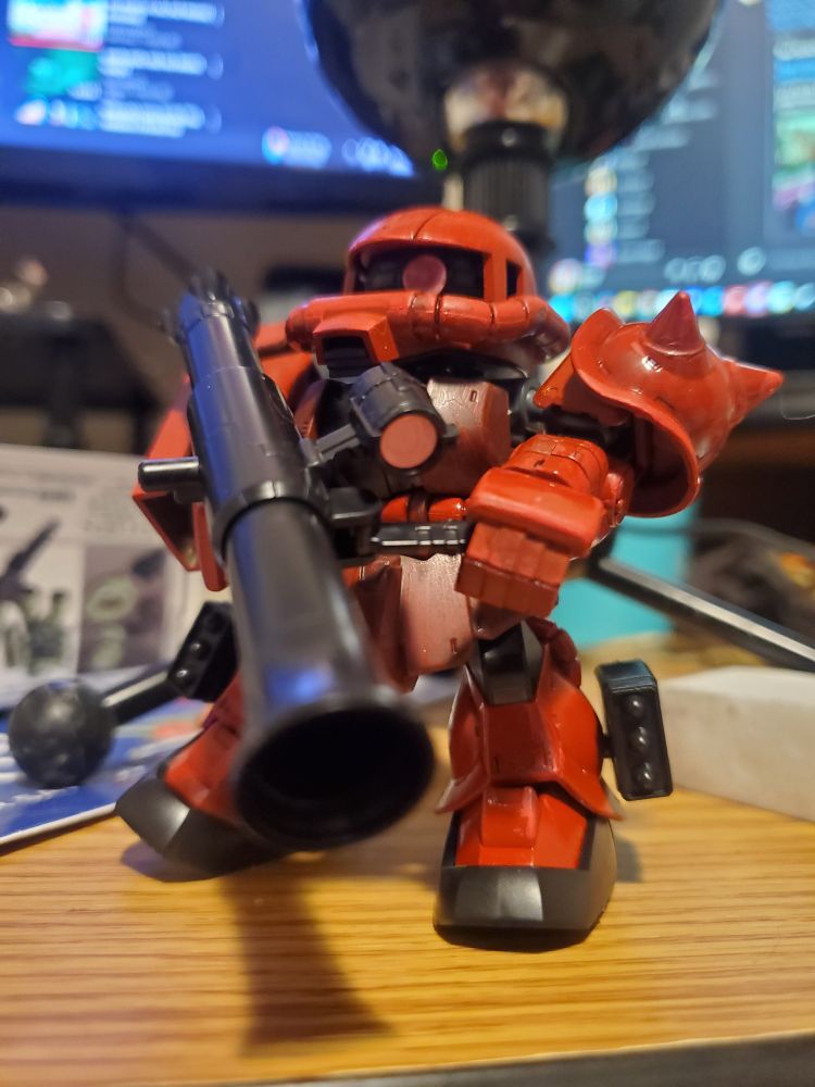 Custom color SD Zaku Gunpla