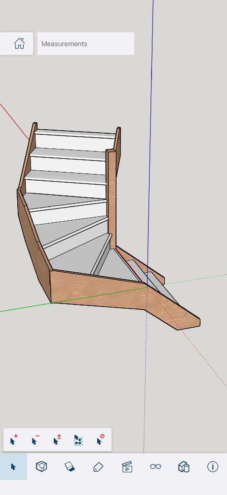 Rear view of wooden staircase design with winders, created by Kent staircase specialists for accurate stair replacement.