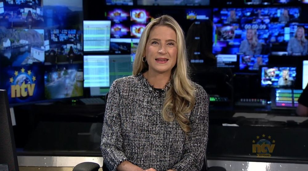 Jodi Cooke Anchors the NTV Sunday Evening Newshour.