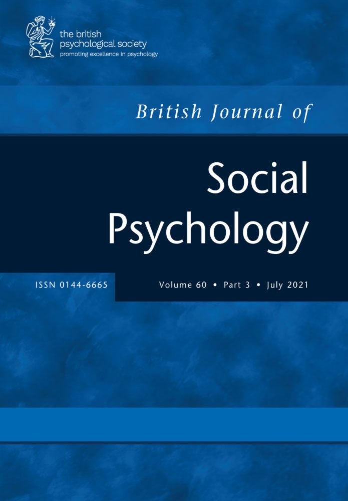 <em>British Journal of Social Psychology</em>  | Wiley Online Library