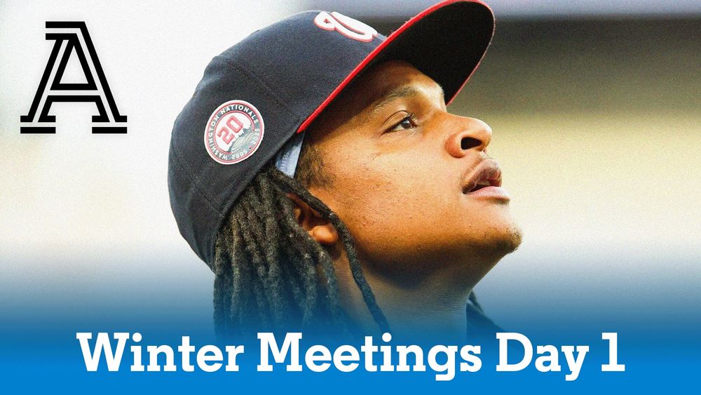 Rates & Barrels episode thumbnail featuring Nationals shorstop CJ Abrams. 