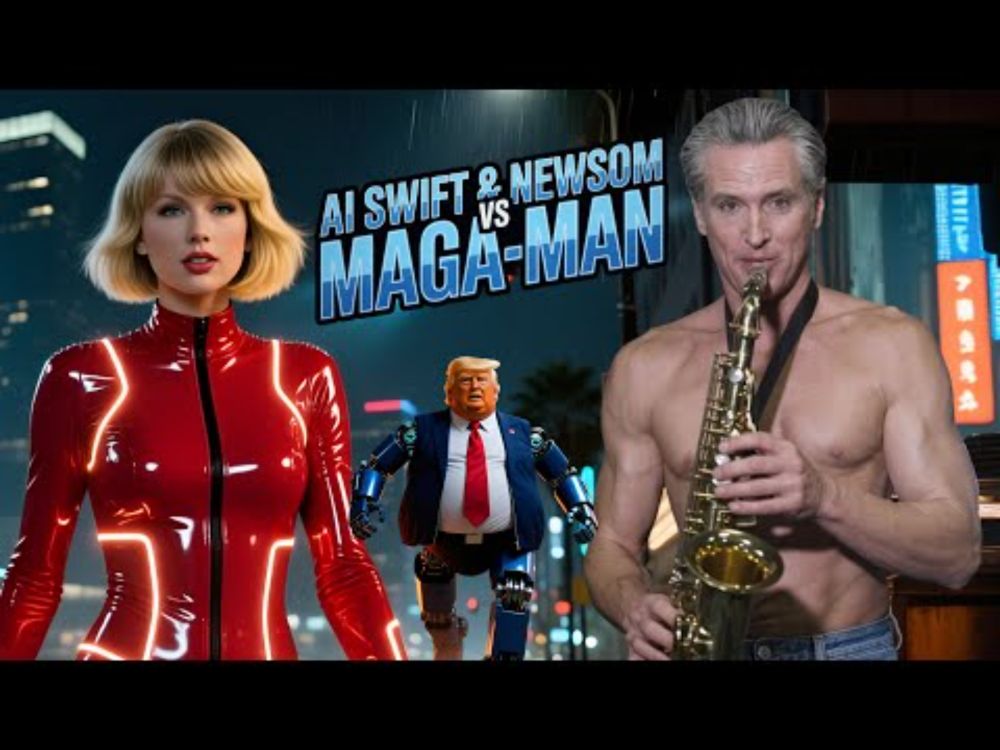 AI Taylor Swift & Gavin Newsom vs MAGA Man - (Director's Cut)