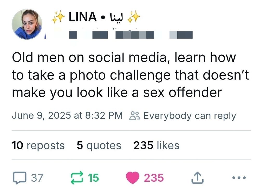 "old men on social media, learn how to take a photo challenge that doesn't make you look like a sex offender"