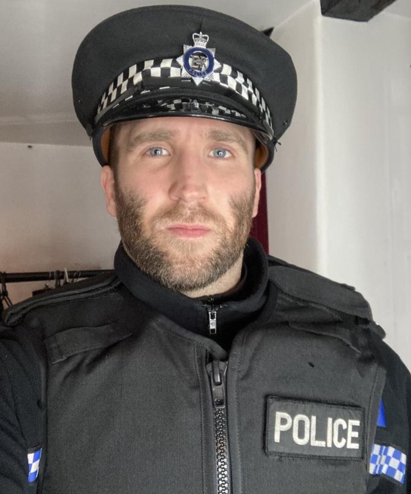 a picture of a policeman called PC Tom Usher