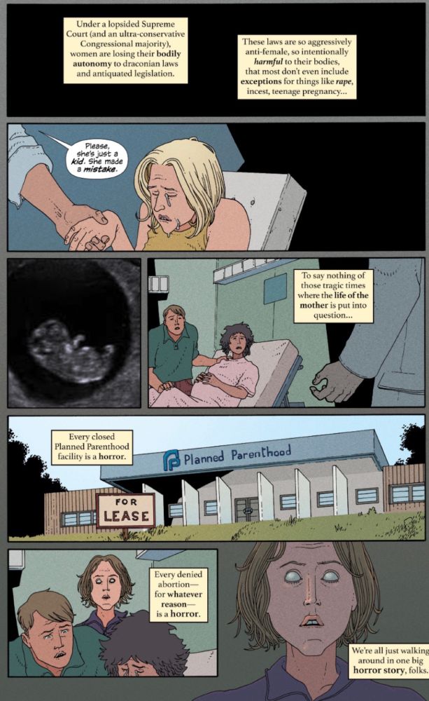 A page about a woman’s right to choose in the US. 