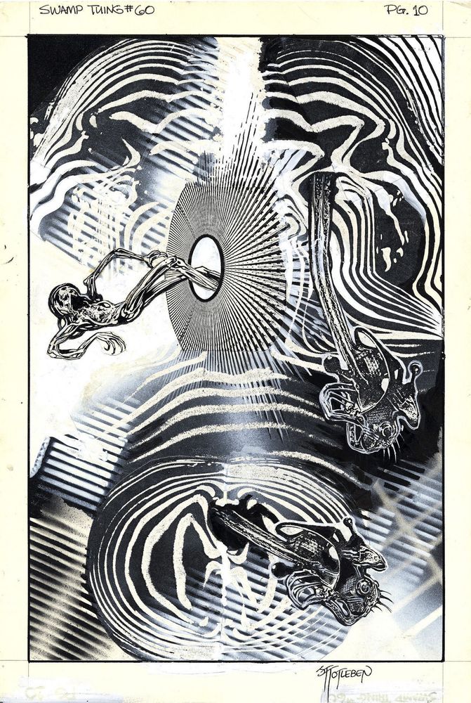 A portal through which the techno organic swamp thing is arriving to somewhere new.