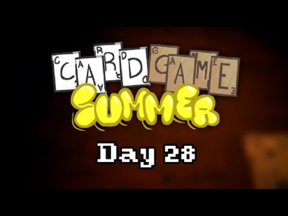 DAY 28 (TAKE TWO) -  INSCRYPTION (Card Game Summer Day 28)