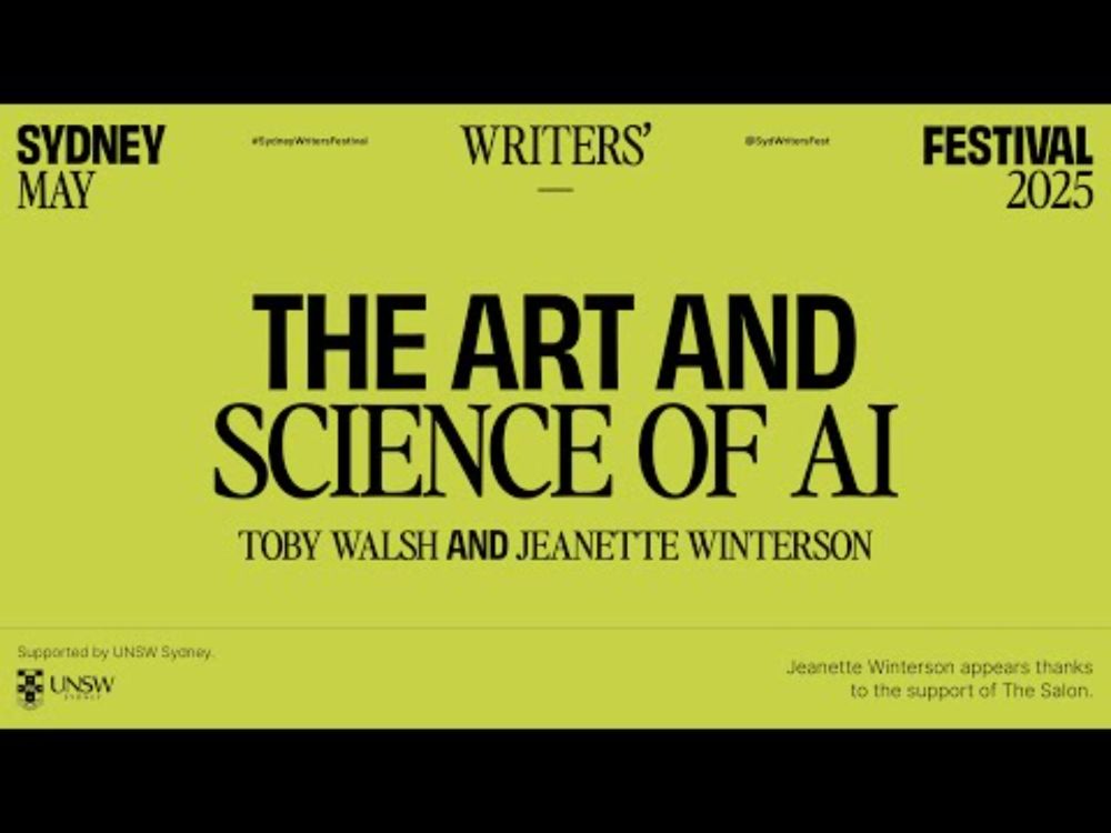 The Art and Science of AI | Sydney Writers' Festival 2025