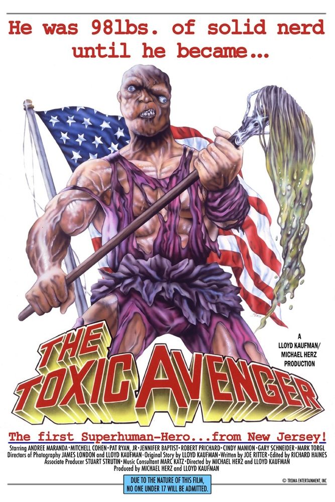 Movie poster for the 1989 film The Toxic Avenger