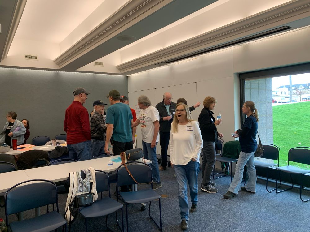 People attending a community event 