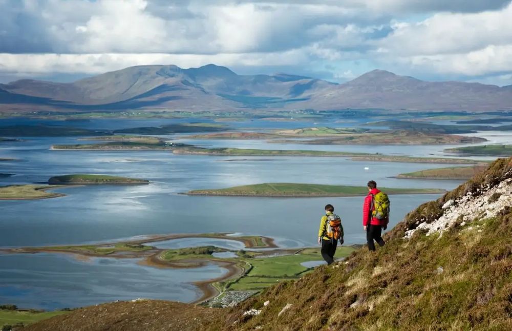 Croagh Patrick overlooking Clew Bay, Mayo, Ireland