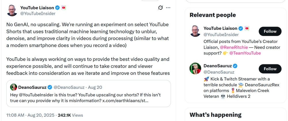 @youtubeinsider claiming 