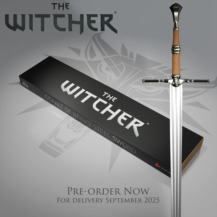 Replica steel sword from The Witcher