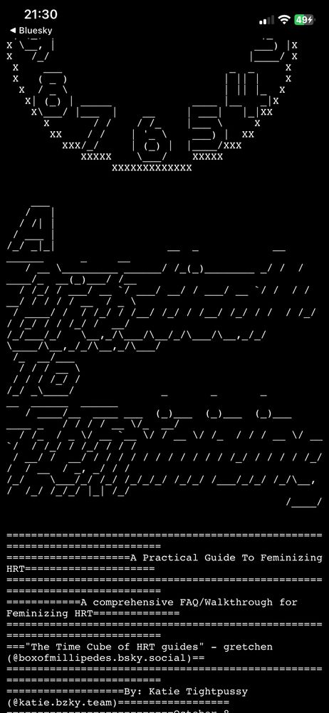 screenshot of the linked page with an unreadable title but perfectly legible ascii image of a clocks face