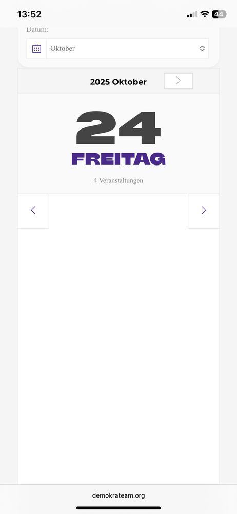 website im link, zeigt nur weißen background