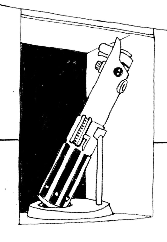 Behind the secret panel was Anakin's original lightsaber.

Batman
Star Wars