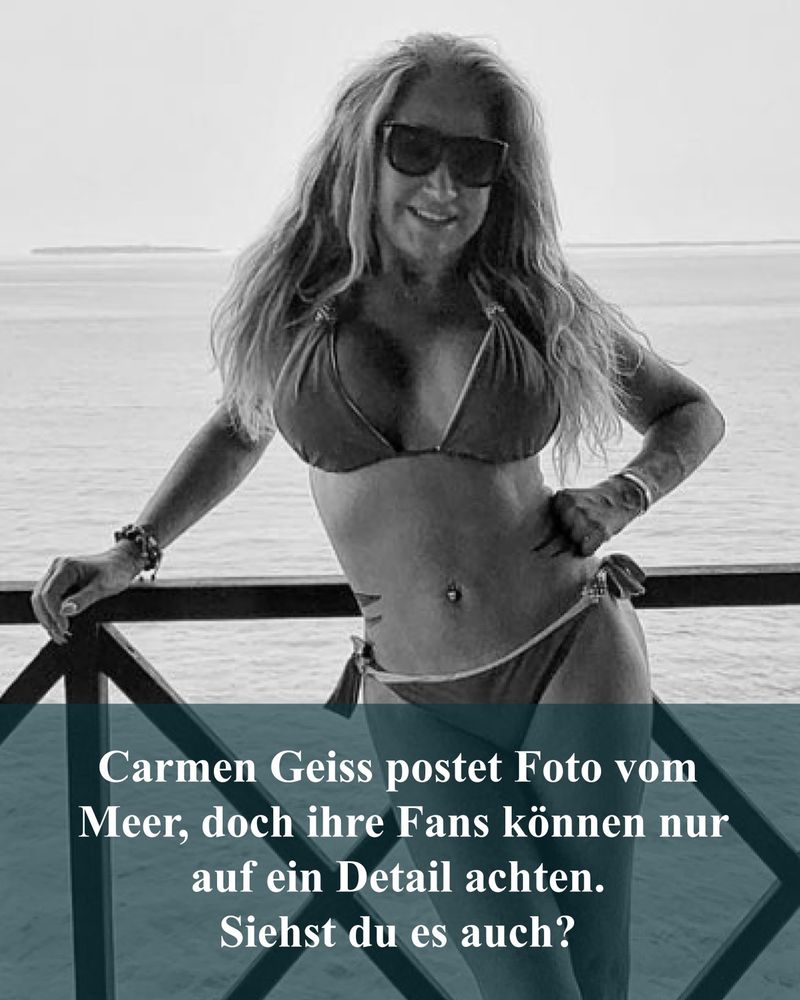 Carmen Geiss postet Foto vom Meer, doch ihre Fans können nur auf ein Detail achten. Siehst du es auch?