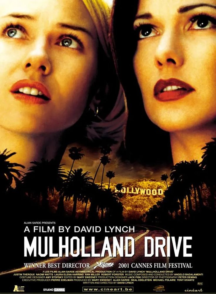 Affiche de "Mulholland Drive", film de David Lynch sorti en 2000.