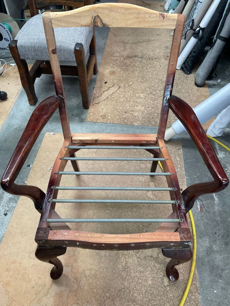 Same chair‘s frame after being stripped.