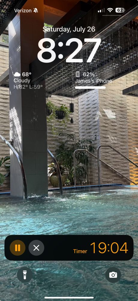 The underground hot tub at the spa at Seafire, Grand Cayman