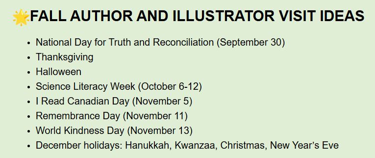 Browse our roster of professional, dynamic, and engaging authors and illustrators for school, library, workshops, conferences, virtual visits and more! https://authorsbooking.com/