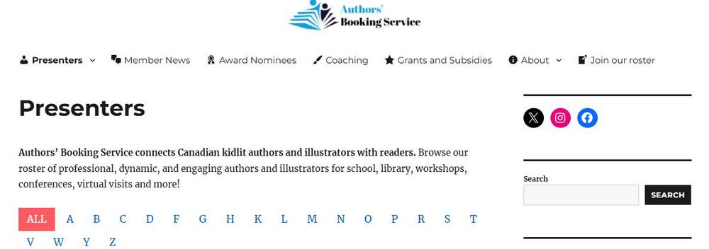 authorsbooking.com - book an author for a school, library, summer camp, or conference presentation
