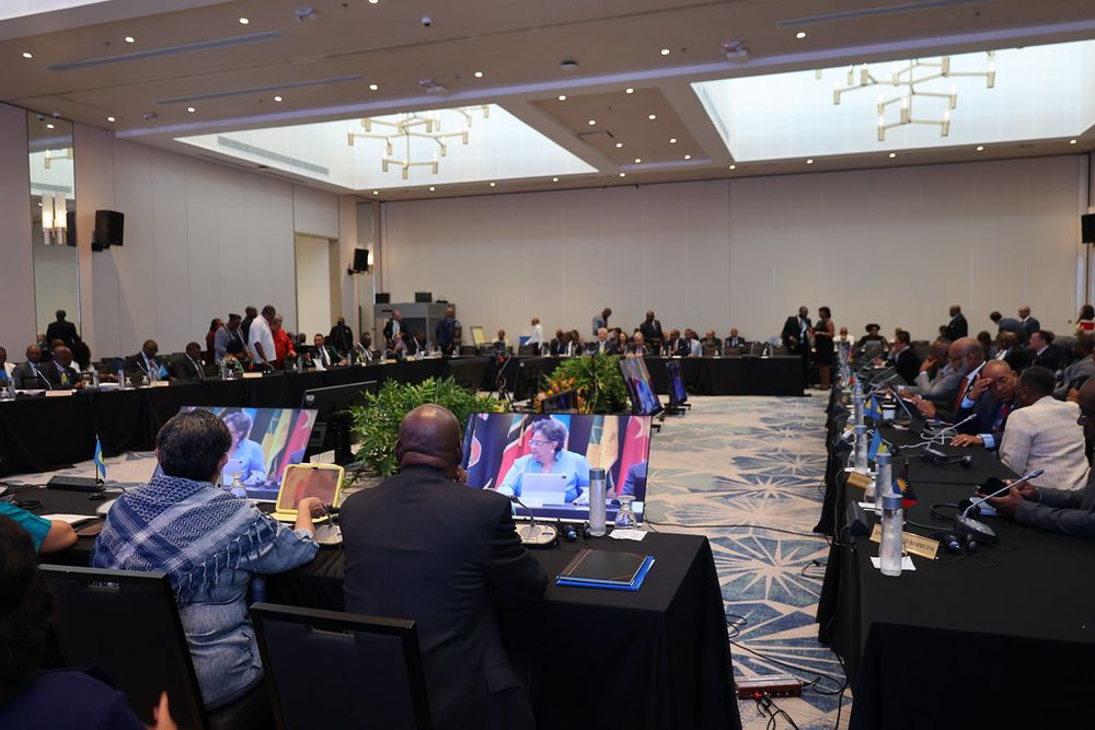 CARICOM Heads at Day 1 Plenary Sessions of the 48 Regular Meeting of the Conference of Heads of Government of the Caribbean Community, February 2025. Image credit: CARICOM