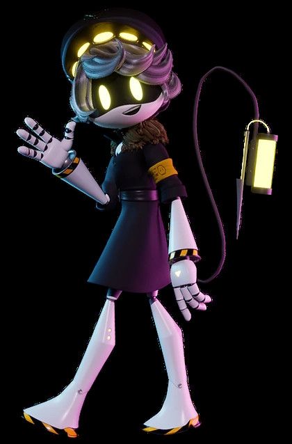 picture of robot named N. from cartoon Murder Drones. He has a hat on.