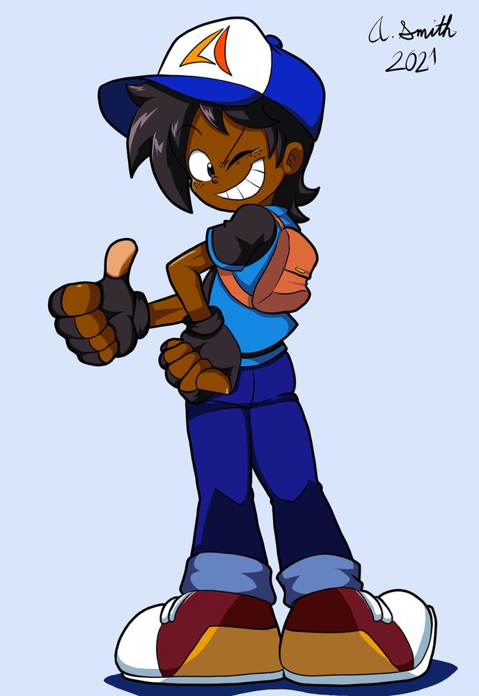 A fairly outdated pic of my OC/sona, Aaron
