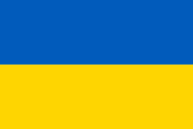 The Ukrainian national flag