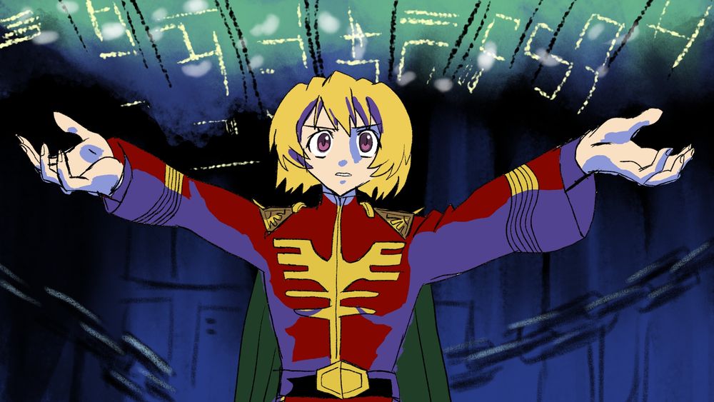 Satoko as Char from Gundam