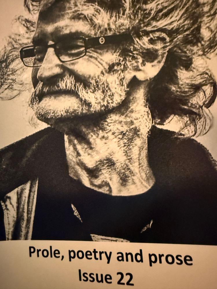 Cover of Prole issue 22 happy old guy with wild hair.