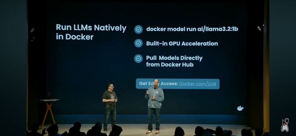 Local LLMs from docker hub