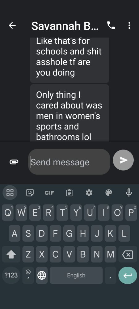 This is my daughter. I tried. I begged and pleaded. She's married to a Colombian man. 😢