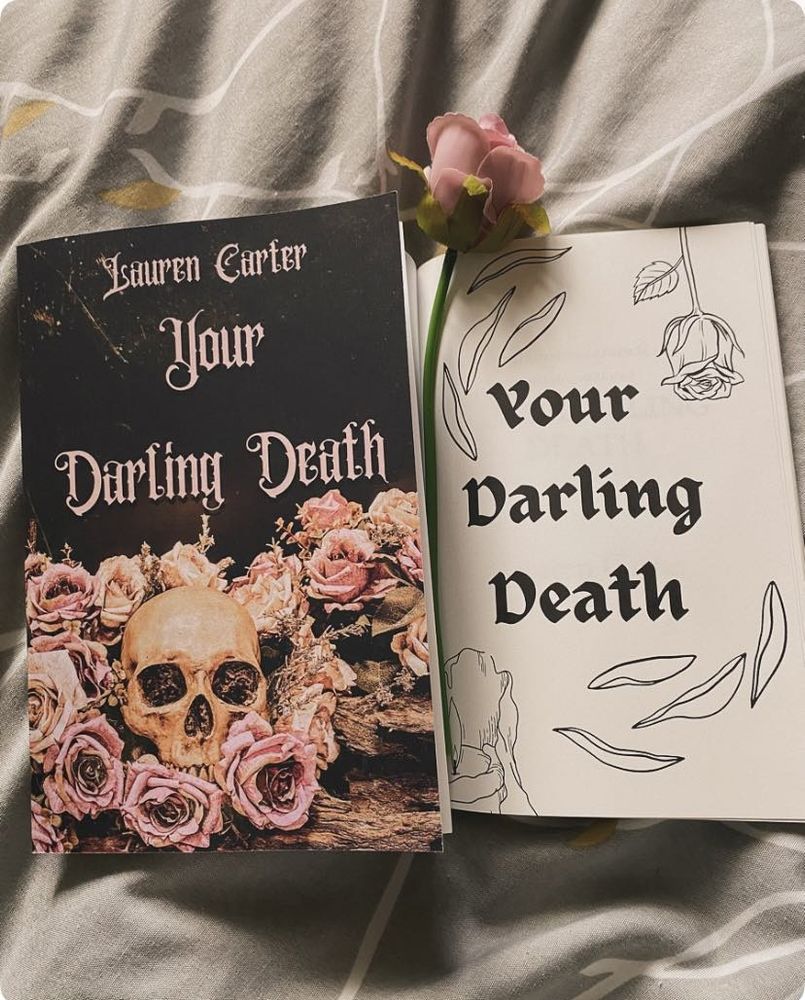 Cover and inside title page of YOUR DARLING DEATH