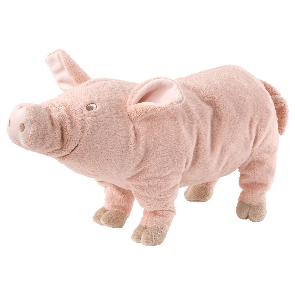  ein rosa Plüsch-Schwein von Ikea