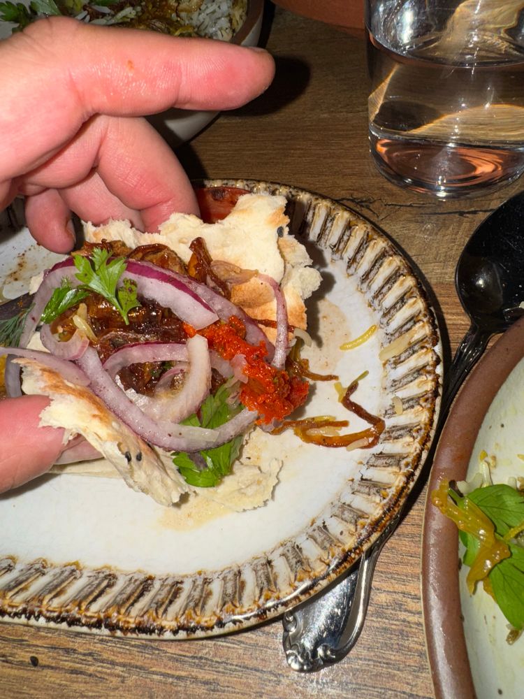 Lamb neck and harissa 