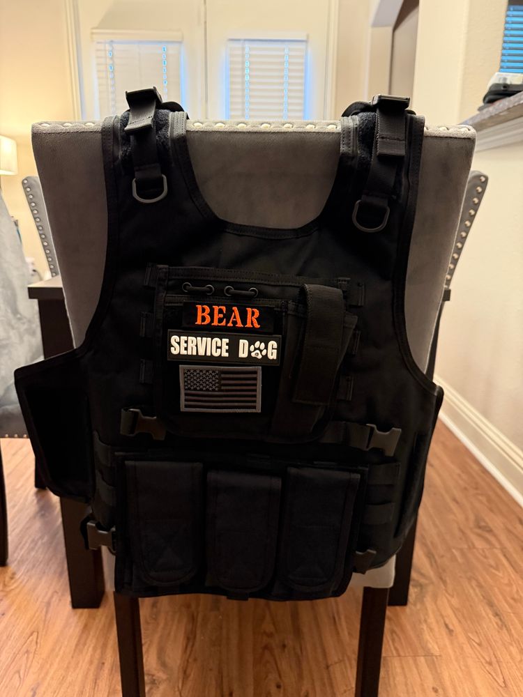 Pup Bear’s tactical vest 