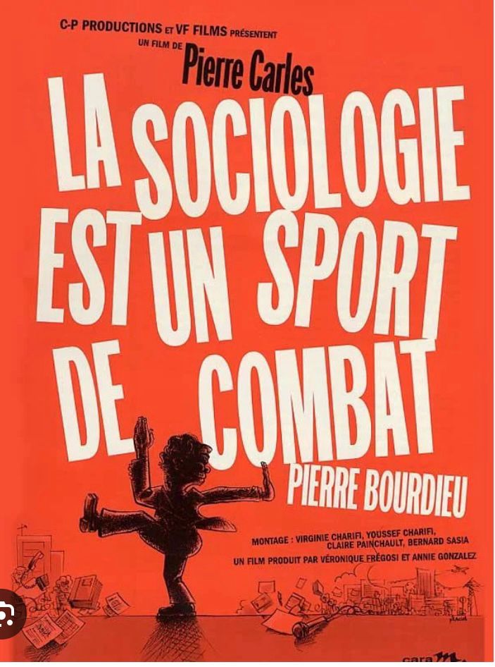 Affiche du documentaire « la sociologie est un sport de combat »