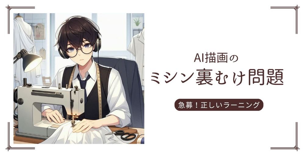 AI製ミシンと少年
