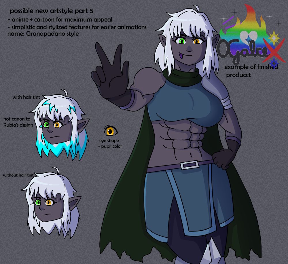 Rubia in my new artstyle + some few infos