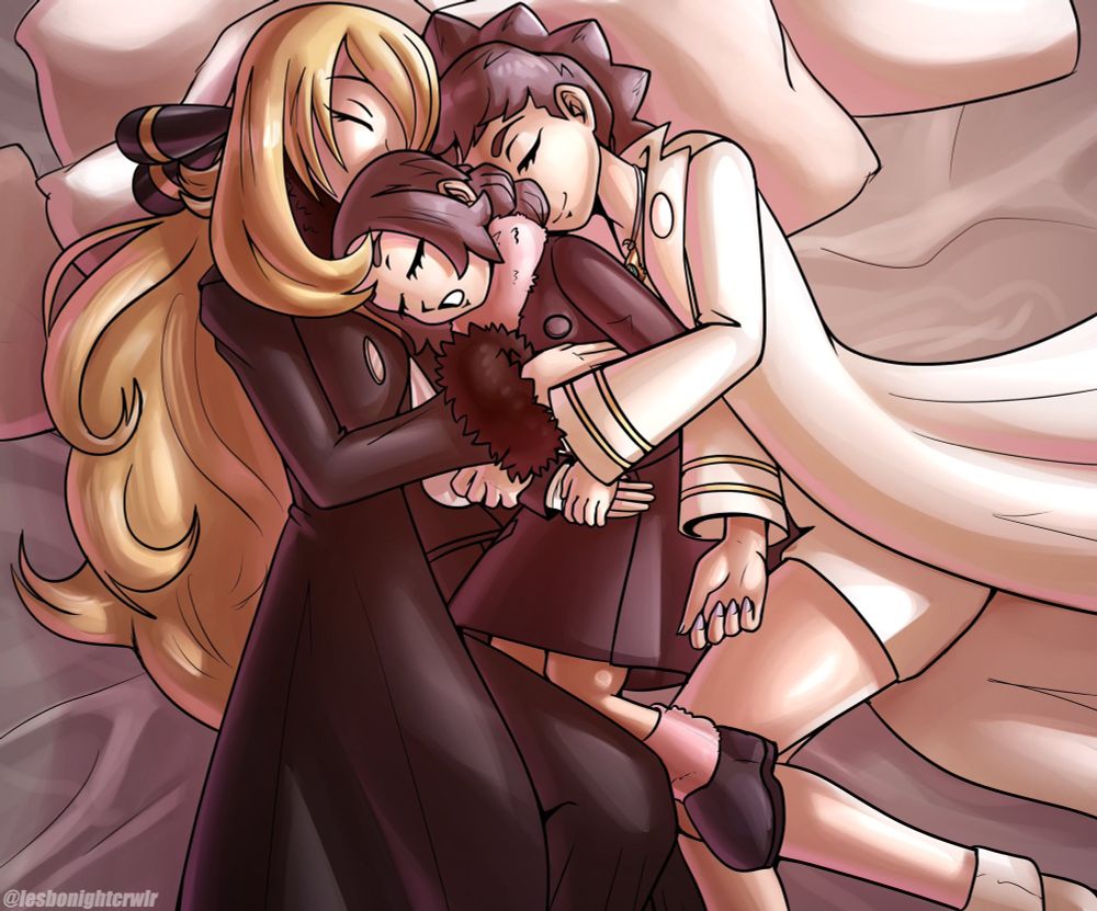 Cynthia and Diantha are cuddling their daughter, Ansha.