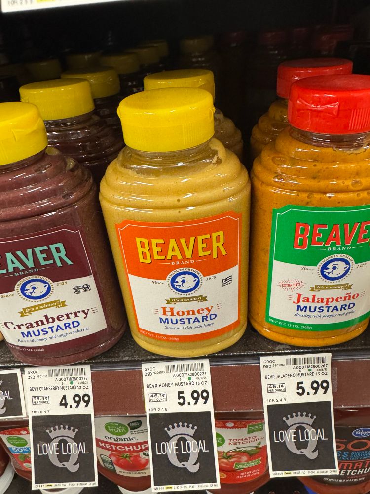 Beaver, honey mustard
